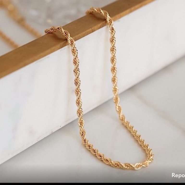 Nwot Hampton Rope Chain 18k 3 Mm 18